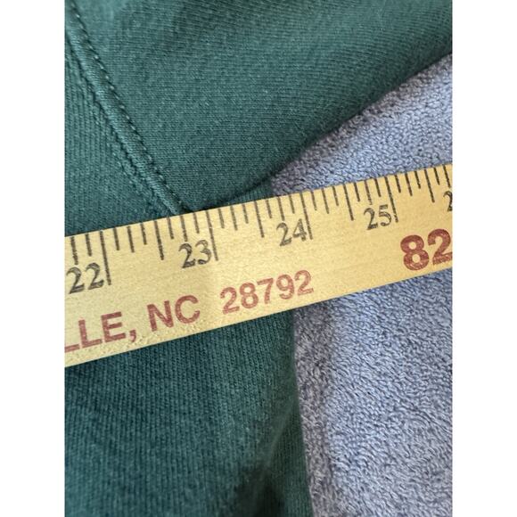 VINTAGE NIKE Forrest Green Fleece Sweatshirt Pullover Made in USA SZ L Y2k 90s - Picture 7 of 8